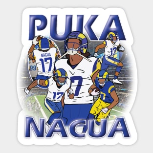 Puka Nacua Vintage Sticker